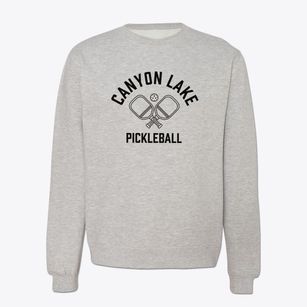 Canyon Lake Texas Pickleball Crewneck Sweatshirt