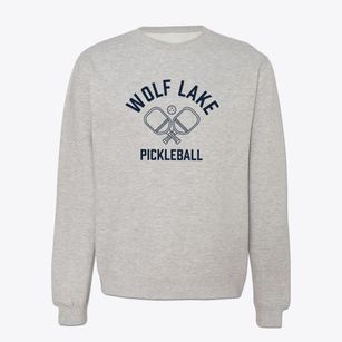 Wolf Lake Minnesota Pickleball Crewneck Sweatshirt