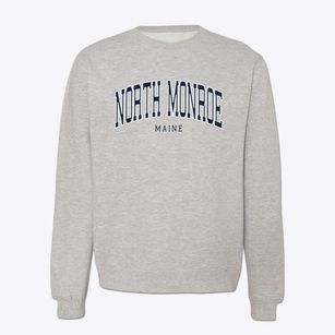 North Monroe Maine Traditional Crewneck Sweatshirt