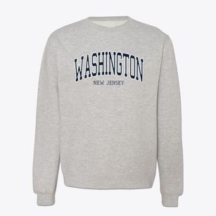 Washington New Jersey Traditional Crewneck Sweatshirt