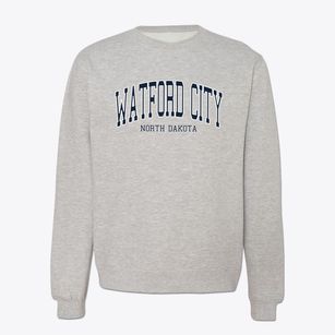 Watford City North Dakota Traditional Crewneck Sweatshirt