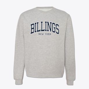 Billings New York Traditional Crewneck Sweatshirt