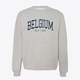 Belgium New York Traditional Crewneck Sweatshirt