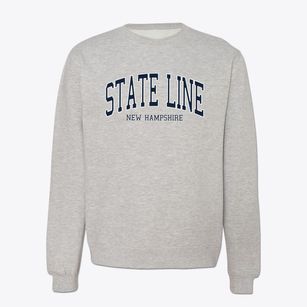 State Line New Hampshire Traditional Crewneck Sweatshirt