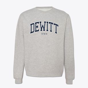 Dewitt Iowa Traditional Crewneck Sweatshirt