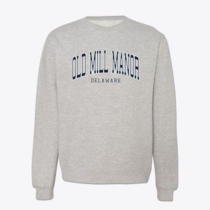 Old Mill Manor Delaware Traditional Crewneck Sweatshirt