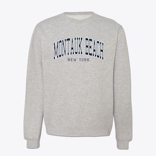 Montauk Beach New York Traditional Crewneck Sweatshirt