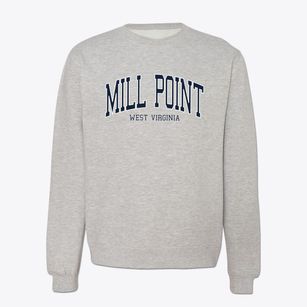 Mill Point West Virginia Traditional Crewneck Sweatshirt