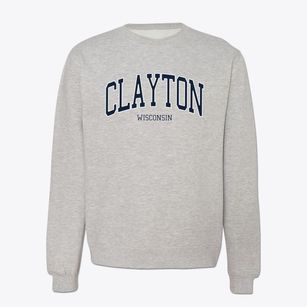 Clayton Wisconsin Traditional Crewneck Sweatshirt