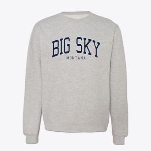 Big Sky Montana Traditional Crewneck Sweatshirt