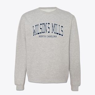 Wilson's Mills North Carolina Traditional Crewneck Sweatshirt