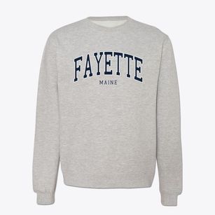 Fayette Maine Traditional Crewneck Sweatshirt
