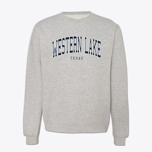 Western Lake Texas Traditional Crewneck Sweatshirt
