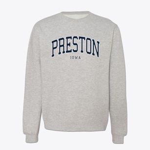 Preston Iowa Traditional Crewneck Sweatshirt