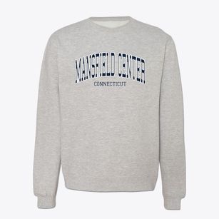Mansfield Center Connecticut Traditional Crewneck Sweatshirt