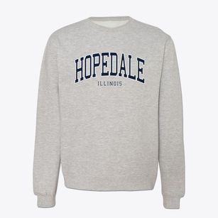 Hopedale Illinois Traditional Crewneck Sweatshirt