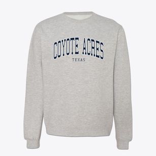 Coyote Acres Texas Traditional Crewneck Sweatshirt