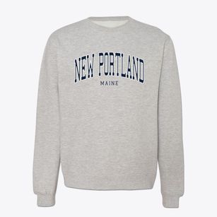 New Portland Maine Traditional Crewneck Sweatshirt