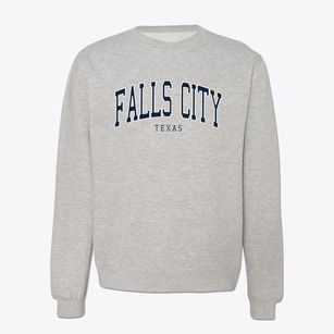 Falls City Texas Traditional Crewneck Sweatshirt