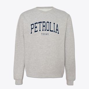 Petrolia Texas Traditional Crewneck Sweatshirt