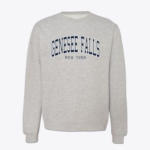 Genesee Falls New York Traditional Crewneck Sweatshirt