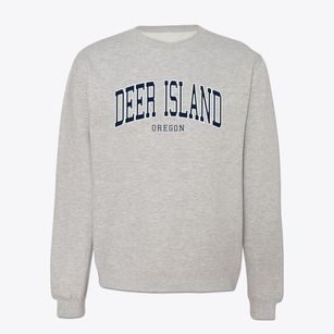 Deer Island Oregon Traditional Crewneck Sweatshirt