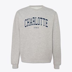 Charlotte Iowa Traditional Crewneck Sweatshirt