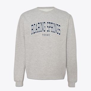 Roaring Springs Texas Traditional Crewneck Sweatshirt