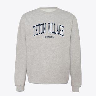 Teton Village Wyoming Traditional Crewneck Sweatshirt