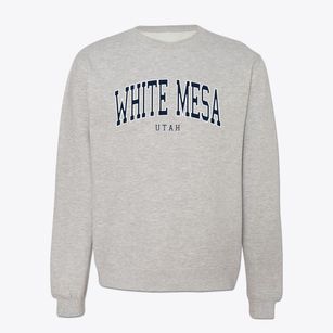 White Mesa Utah Traditional Crewneck Sweatshirt