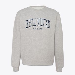 Crystal Mountain Michigan Traditional Crewneck Sweatshirt