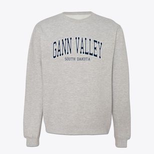 Gann Valley South Dakota Traditional Crewneck Sweatshirt