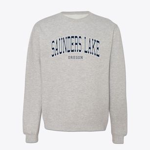 Saunders Lake Oregon Traditional Crewneck Sweatshirt