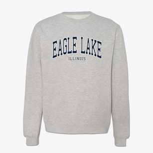 Eagle Lake Illinois Traditional Crewneck Sweatshirt
