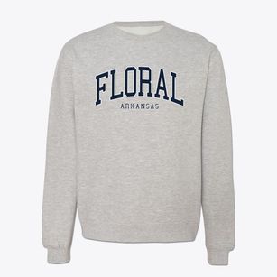 Floral Arkansas Traditional Crewneck Sweatshirt