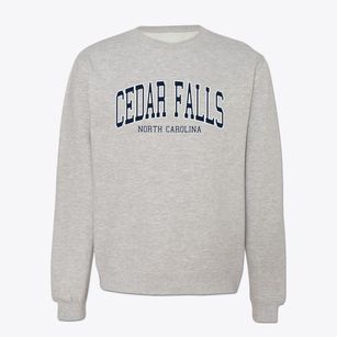 Cedar Falls North Carolina Traditional Crewneck Sweatshirt