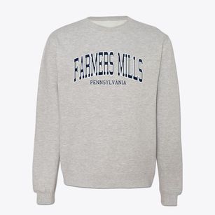 Farmers Mills Pennsylvania Traditional Crewneck Sweatshirt