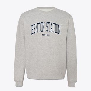 Benton Station Maine Traditional Crewneck Sweatshirt