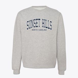 Sunset Hills North Carolina Traditional Crewneck Sweatshirt