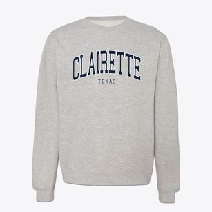 Clairette Texas Traditional Crewneck Sweatshirt