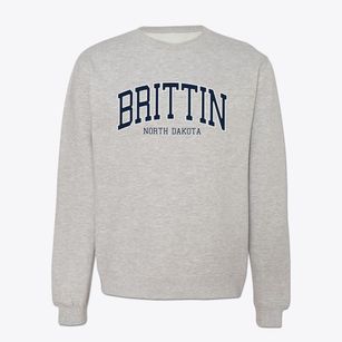 Brittin North Dakota Traditional Crewneck Sweatshirt