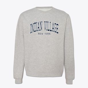 Indian Village New York Traditional Crewneck Sweatshirt