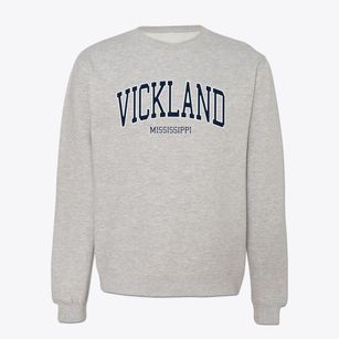 Vickland Mississippi Traditional Crewneck Sweatshirt