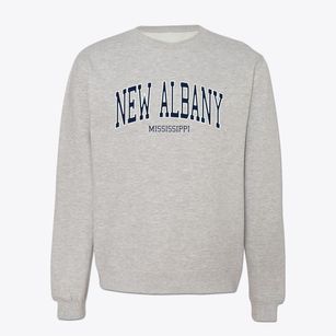 New Albany Mississippi Traditional Crewneck Sweatshirt