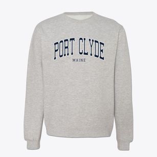 Port Clyde Maine Traditional Crewneck Sweatshirt
