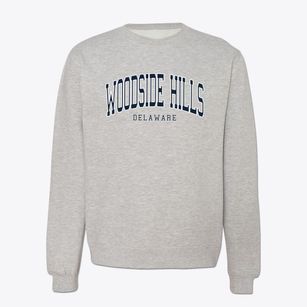 Woodside Hills Delaware Traditional Crewneck Sweatshirt