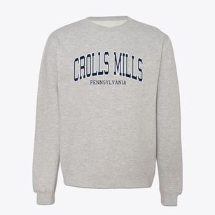 Crolls Mills Pennsylvania Traditional Crewneck Sweatshirt