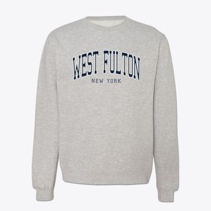 West Fulton New York Traditional Crewneck Sweatshirt