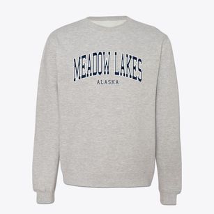 Meadow Lakes Alaska Traditional Crewneck Sweatshirt