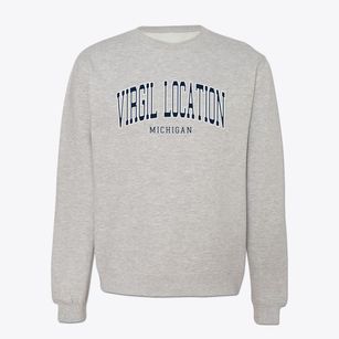 Virgil Location Michigan Traditional Crewneck Sweatshirt